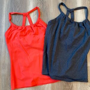 Two Prana Quinn workout or yoga tops. EUC. Medium.